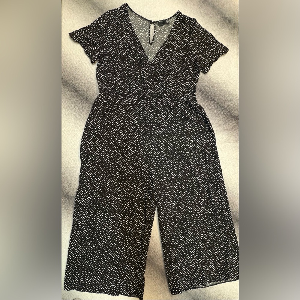 Black and White Polka Dot Jumpsuit